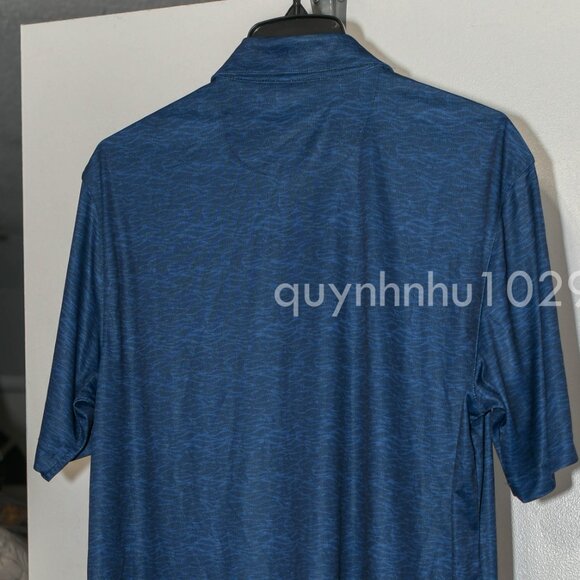Greg Norman Men's ML75 Polo in blue - Picture 7 of 7
